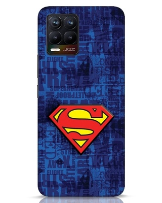 Shop Superman Logo 3D Designer Cover for Realme 8-Front