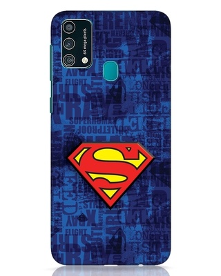 Shop Superman Logo 3D Designer Cover for Samsung Galaxy F41-Front