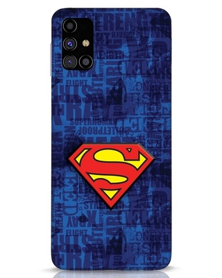 Shop Superman Logo 3D Designer Cover for Samsung Galaxy M31s-Front