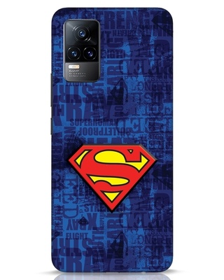 Shop Superman Logo 3D Designer Cover for Vivo Y73-Front