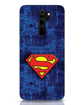 Shop Superman Logo 3D Designer Cover for Xiaomi Redmi Note 8 Pro-Front