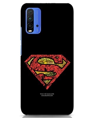 Shop Superman Logo Doodle Xiaomi Redmi 9 Power Mobile Cover (SL)-Front