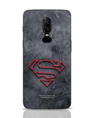 Shop Superman Logo Line OnePlus 6 Mobile Cover-Front