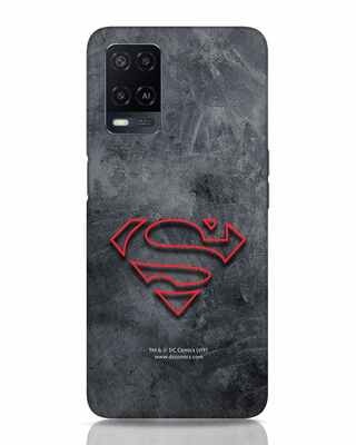 Shop Superman Logo Line Oppo A54 Mobile Cover-Front