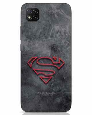 Shop Superman Logo Line Xiaomi Poco C3 Mobile Covers-Front