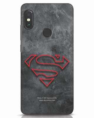 Shop Superman Logo Line Xiaomi Redmi Note 5 Pro Mobile Cover-Front