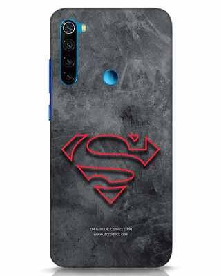 Shop Superman Logo Line Xiaomi Redmi Note 8 Mobile Cover-Front