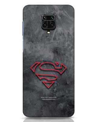 Shop Superman Logo Line Xiaomi Redmi Note 9 Pro Max Mobile Covers-Front