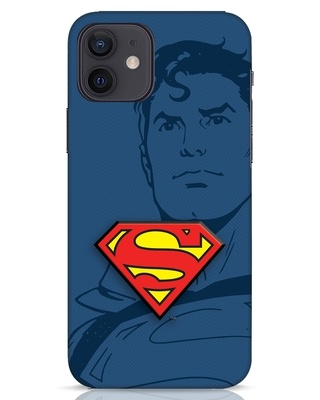 Shop Superman Shadow 3D Designer Cover for iPhone 12-Front
