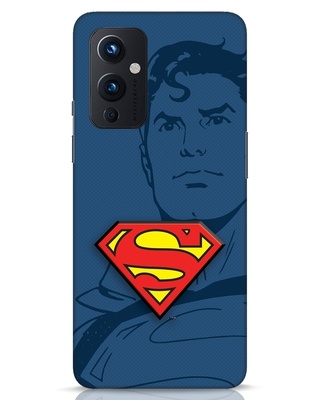 Shop Superman Shadow 3D Designer Cover for OnePlus 9-Front