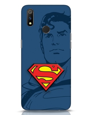 Shop Superman Shadow 3D Designer Cover for Realme 3 Pro-Front