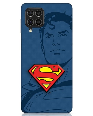 Shop Superman Shadow 3D Designer Cover for Samsung Galaxy F62-Front