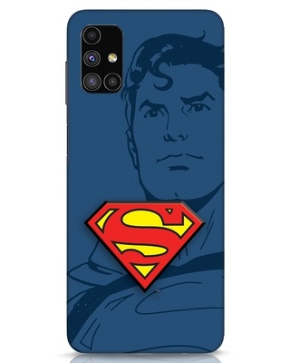 Shop Superman Shadow 3D Designer Cover for Samsung Galaxy M51-Front