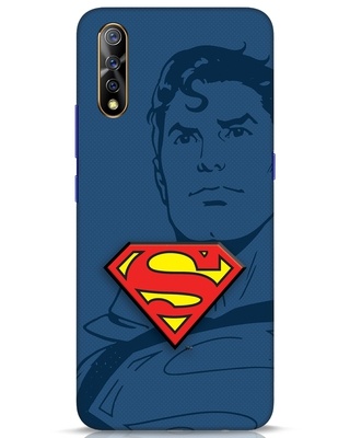 Shop Superman Shadow 3D Designer Cover for Vivo S1-Front