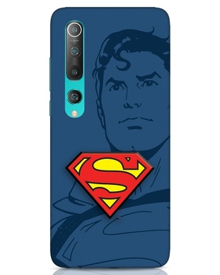Shop Superman Shadow 3D Designer Cover for Xiaomi Mi 10-Front