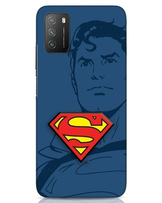 Shop Superman Shadow 3D Designer Cover for Xiaomi Poco M3-Front