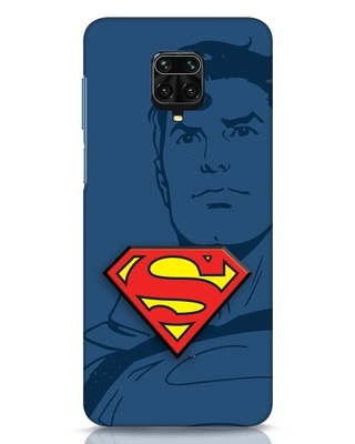 Shop Superman Shadow 3D Designer Cover for Xiaomi Redmi Note 9 Pro Max-Front