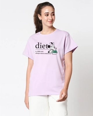 Shop Diet Minnie (DL) Boyfriend T-Shirt-Front