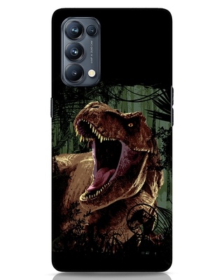 Shop T-Rex Roar Designer Hard Cover for Oppo Reno 5 Pro-Front
