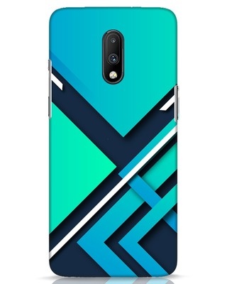 Shop Teal Block OnePlus 7 Mobile Cover-Front