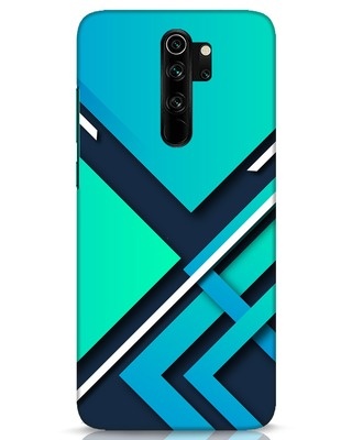 Shop Teal Block Designer Hard Cover for Xiaomi Redmi Note 8 Pro-Front