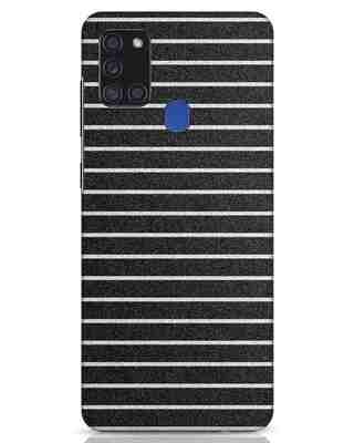 Shop Textured Stripes Samsung Galaxy A21s Mobile Cover-Front
