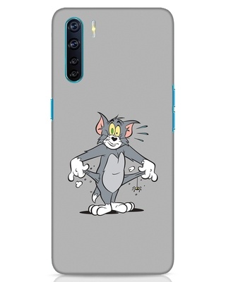 Shop The Cat Designer Hard Cover for Oppo F15-Front