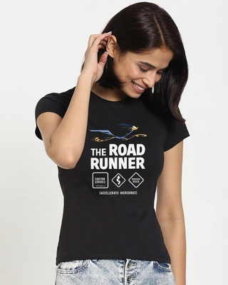 Shop The Road Runner Half Sleeve T-shirt-Front