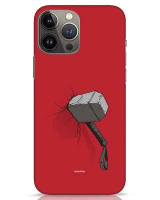 Shop Thor Hammer Designer Hard Cover for iPhone 13 Pro Max-Front