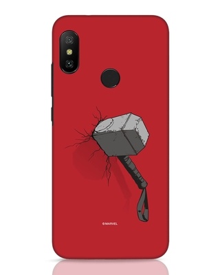 Shop Thor Hammer Xiaomi Redmi 6 Pro Mobile Cover-Front