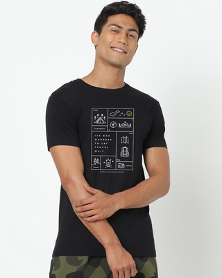 Shop Travel Block Half Sleeve T-Shirt-Front