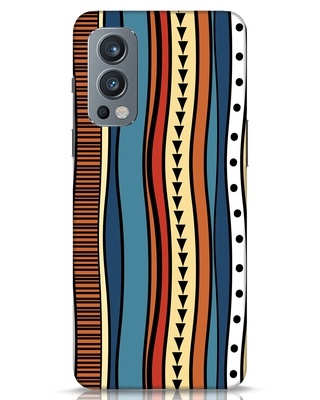Shop Tribal Wave Designer Hard Cover for OnePlus Nord 2-Front