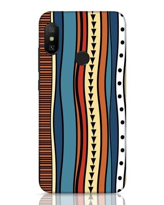 Shop Tribal Wave Xiaomi Redmi 6 Pro Mobile Cover-Front