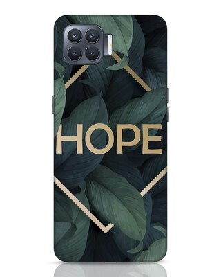 Shop Tropical Leaves Hope Oppo F17 Pro Mobile Cover-Front