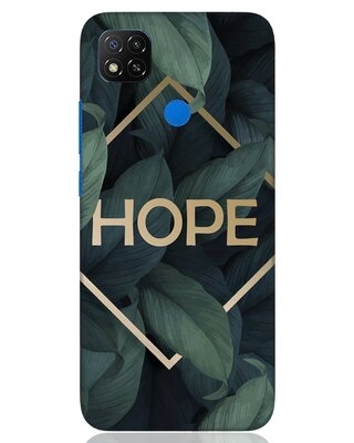 Shop Tropical Leaves Hope Xiaomi Redmi 9 Mobile Cover-Front