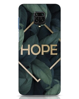 Shop Tropical Leaves Hope Xiaomi Redmi Note 9 Pro Max Mobile Covers-Front
