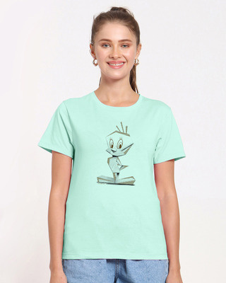 Shop Tweety Origami Half Sleeve Printed T-shirt (LTL)-Front