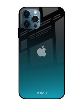 Shop Qrioh iPhone 12 Pro Max Ultramarine Glass Case-Front