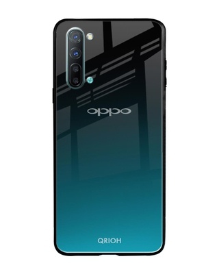 Shop Ultramarine Printed Premium Glass Cover for Oppo Reno 3 (Shock Proof, Lightweight)-Front