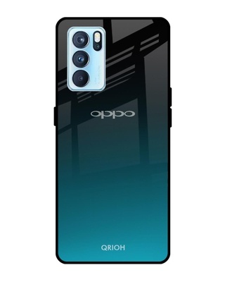 Shop Ultramarine Printed Premium Glass Cover for Oppo Reno 6 5G (Shock Proof, Lightweight)-Front