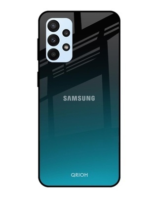 Shop Ultramarine Printed Premium Glass Cover for Samsung Galaxy A23 (Shockproof, Light Weight)-Front