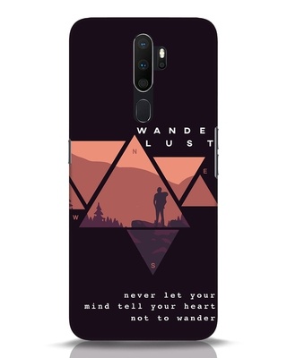 Shop Wander Heart Printed Designer Hard Cover for Oppo A5 2020 (Shock Proof, Light Weight)-Front