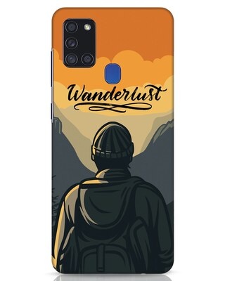 Shop Wanderlust Man Samsung Galaxy A21s Mobile Cover-Front
