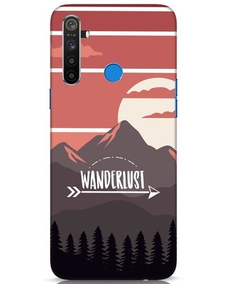 Shop Wanderlust Mountains Realme 5 Mobile Cover-Front