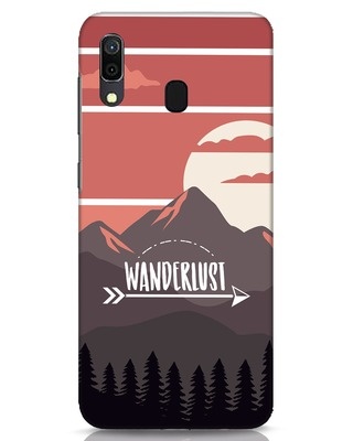 Shop Wanderlust Mountains Samsung Galaxy A30 Mobile Cover-Front