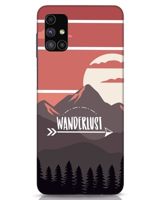 Shop Wanderlust Mountains Samsung Galaxy M51 Mobile Cover-Front