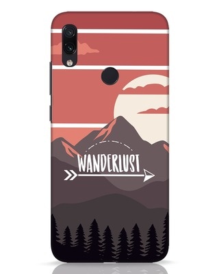 Shop Wanderlust Mountains Xiaomi Redmi Note 7 Pro Mobile Cover-Front