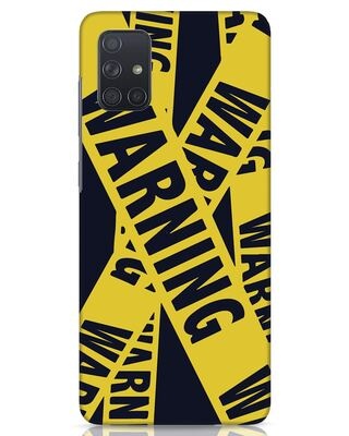 Shop Warning Tresspasser Samsung Galaxy A71 Mobile Cover-Front