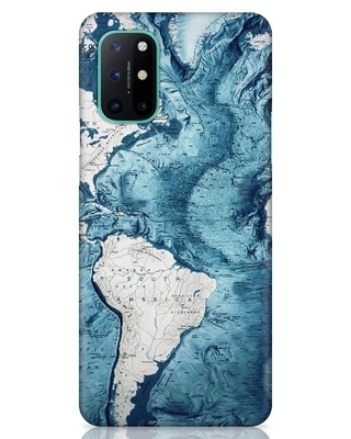 Shop Weather Map Printed Designer Hard Cover for OnePlus 8T (Impact Resistant, Matte Finish)-Front