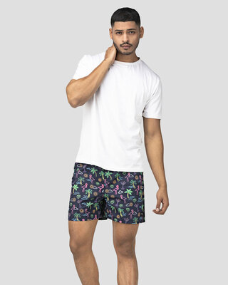 Shop Whats Down Blue Nautical Boxer-Front